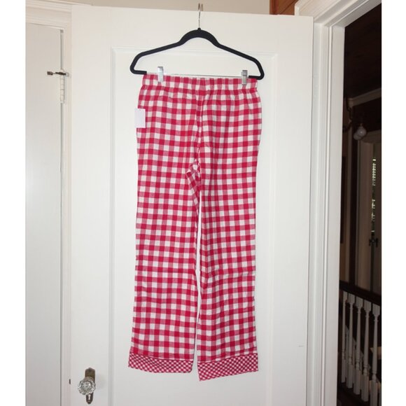 NWT Draper James & Land’s End Red and White Flannel Pajama Set XS - Picture 8 of 10